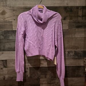 Industry Mauve Heather cashmere sweater